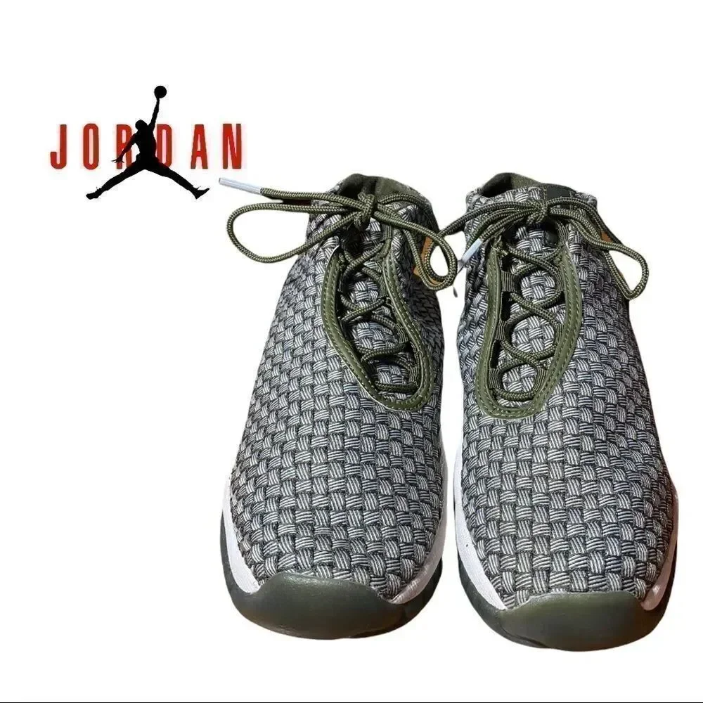 Nike Air Jordan 656504-305 Future Olive Canvas Sneakers 6.5 6.5Y